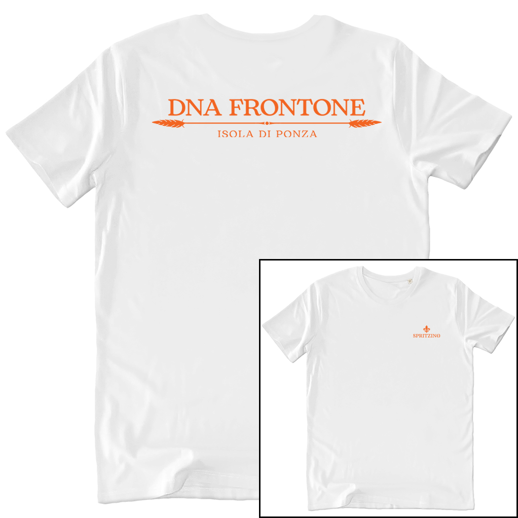 T-SHIRT UNISEX F+R - DNA FRONTONE white