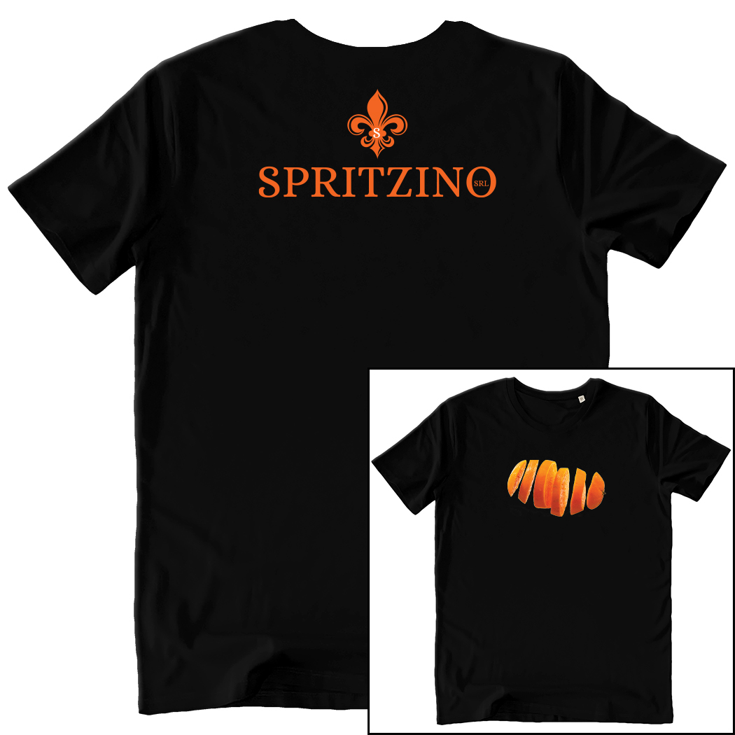 T-SHIRT UNISEX F+R - SLICES black